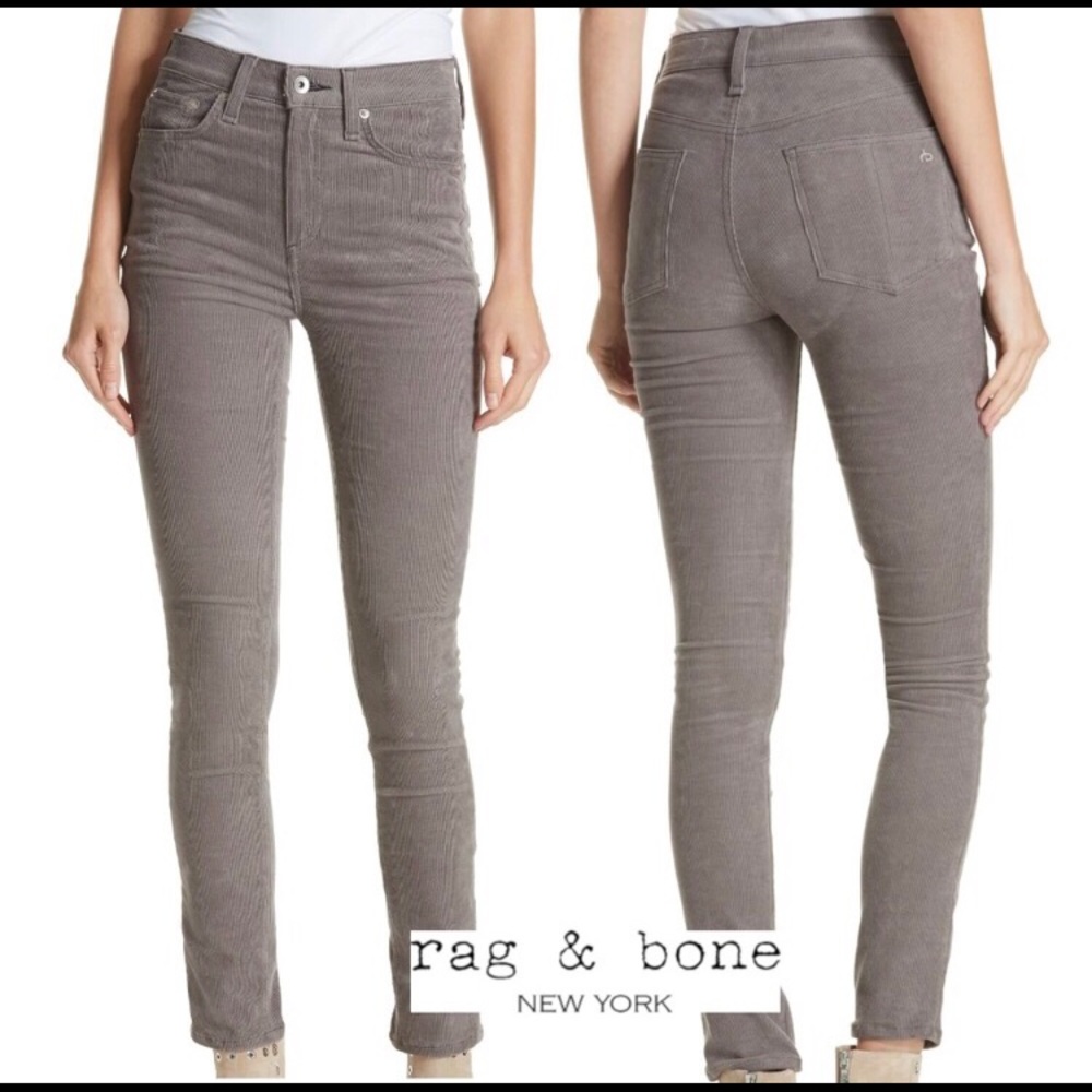 Rag & Bone Corduroy High Rise Skinny Jeans